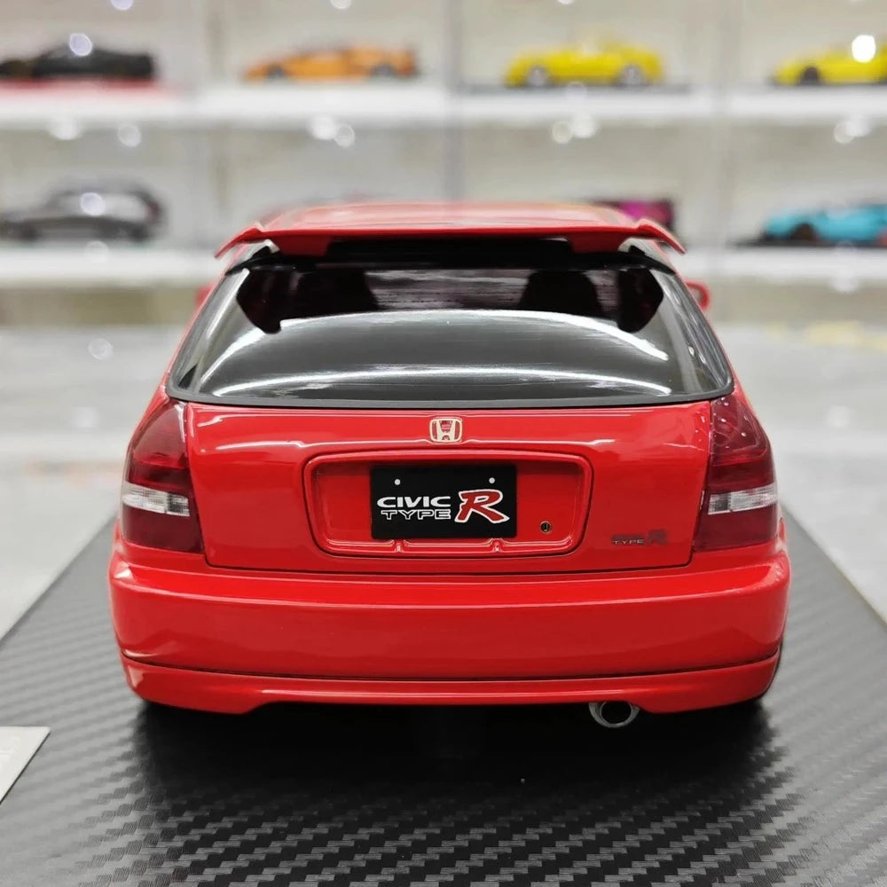 [Ignition] 1:18 Honda 1997 Civic Type R EK9 nero & rosso modellino di auto resina