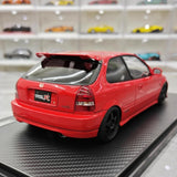 [Ignition] 1:18 Honda 1997 Civic Type R EK9 nero & rosso modellino di auto resina