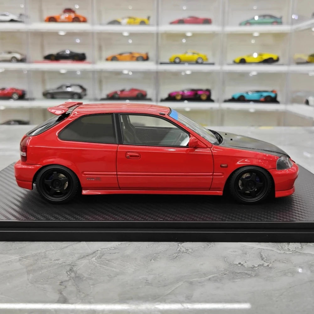 [Ignition] 1:18 Honda 1997 Civic Type R EK9 Black & Red Model Car Resin