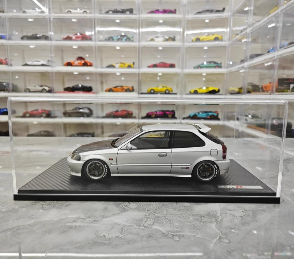 [Ignition] 1:18 Honda 1997 Civic Type R EK9 Silver & Black Model Car Resin