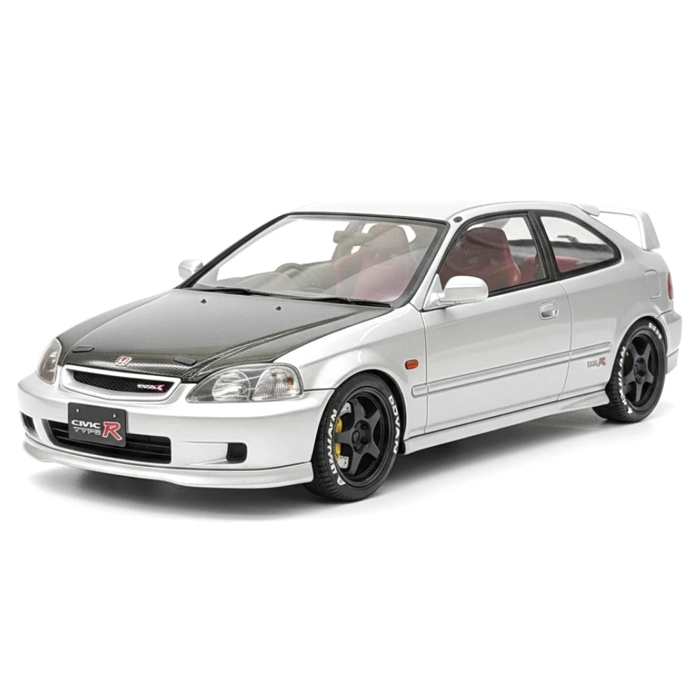 [Ignition] 1:18 Honda 1997 Civic Type R EK9 Silver & Black Model Car Resin