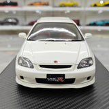 [Ignition] 1:18 Honda 1997 Civic Type R EK9 bianco modellino di auto resina