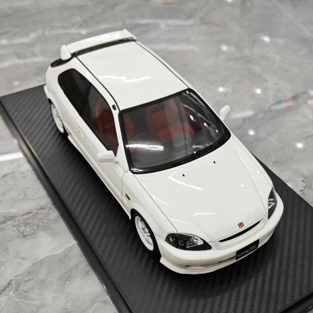 [Ignition] 1:18 Honda 1997 Civic Type R EK9 bianco modellino di auto resina