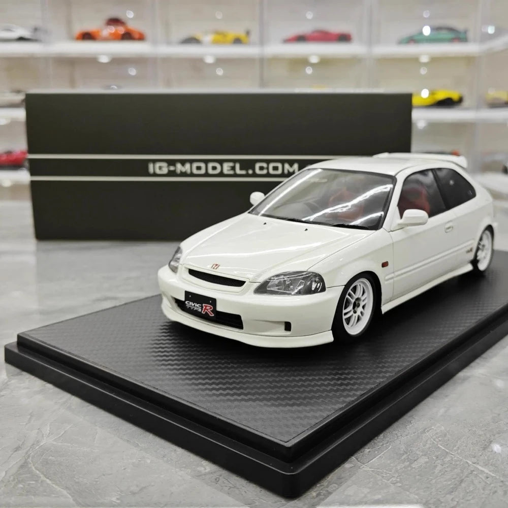 [Ignition] 1:18 Honda 1997 Civic Type R EK9 bianco modellino di auto resina
