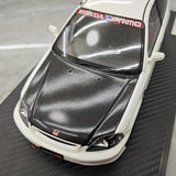 [Ignition] 1:18 Honda 1997 Civic Type R EK9 White & Black Model Car Resin