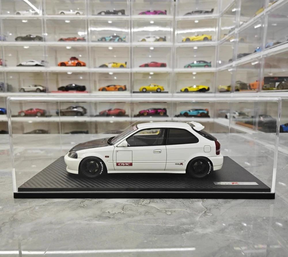 [Ignition] 1:18 Honda 1997 Civic Type R EK9 White & Black Model Car Resin