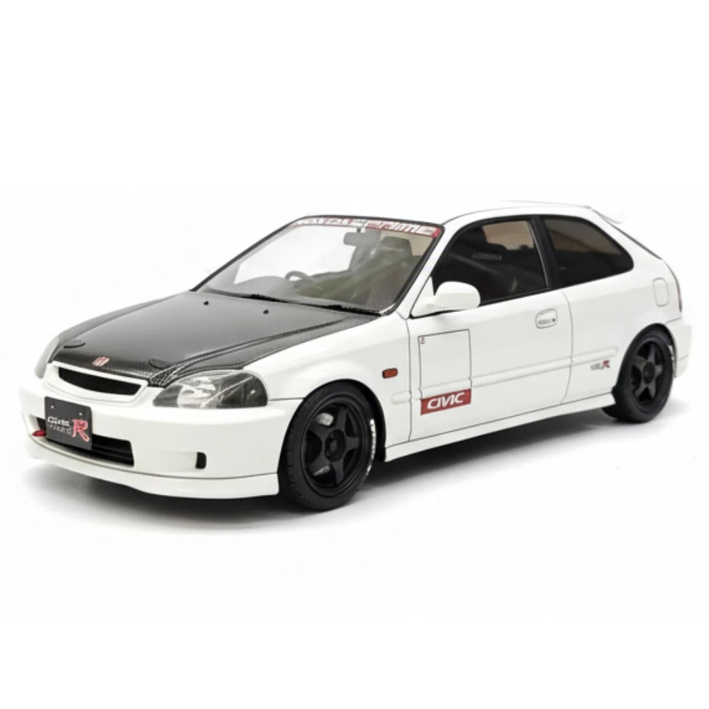 [Ignition] 1:18 Honda 1997 Civic Type R EK9 White & Black Model Car Resin