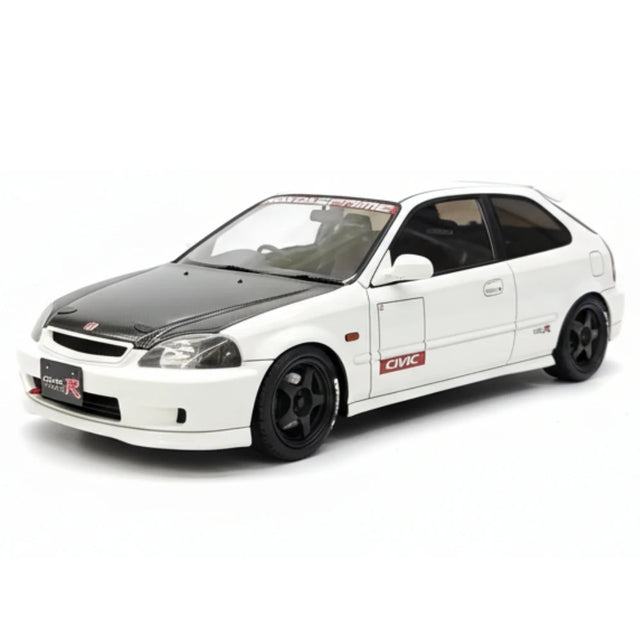 [Ignition] 1:18 Honda 1997 Civic Type R EK9 White & Black Model Car Resin