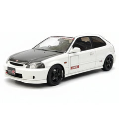 [Ignition] 1:18 Honda 1997 Civic Type R EK9 White & Black Model Car Resin