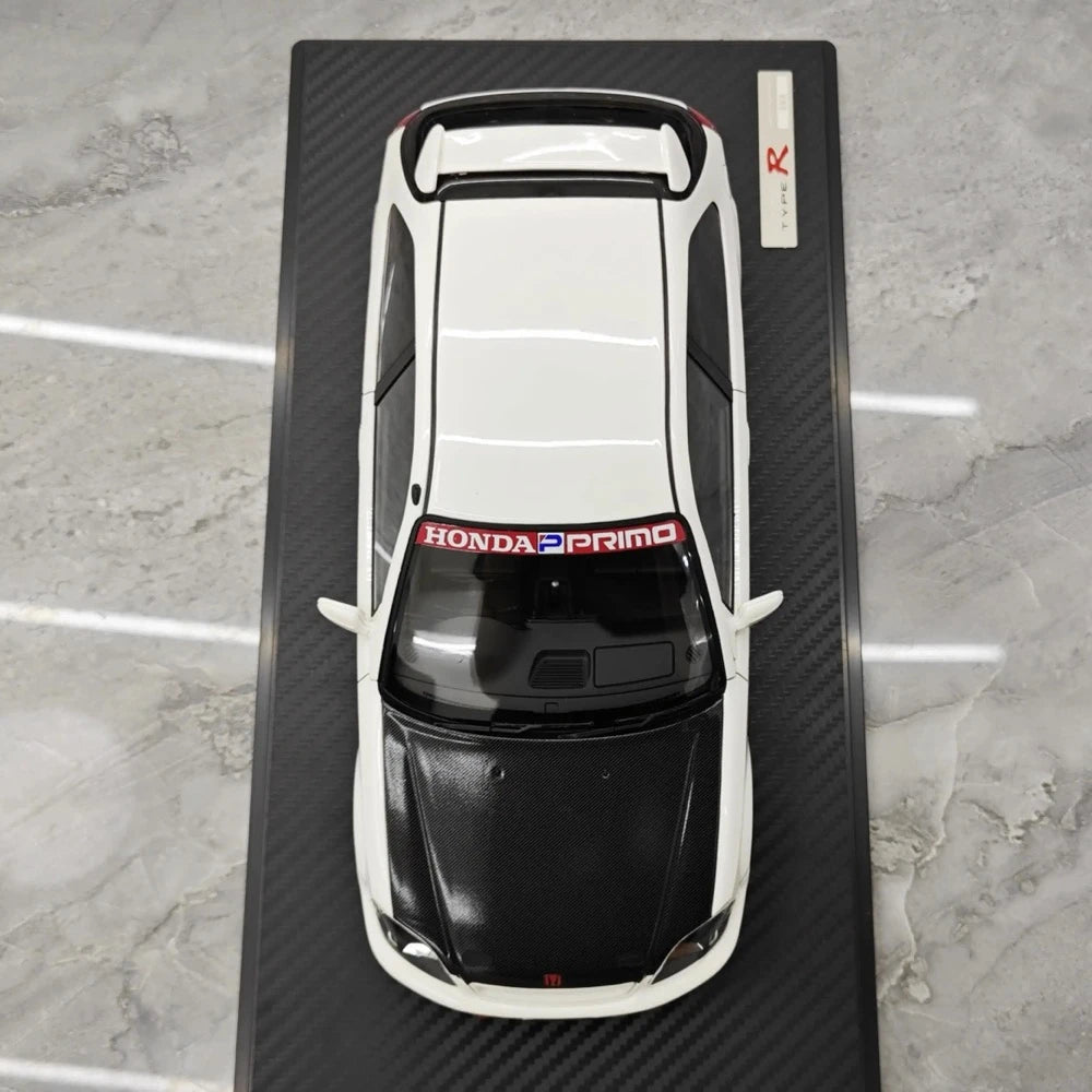 [Ignition] 1:18 Honda 1997 Civic Type R EK9 White & Black Model Car Resin