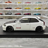 [Ignition] 1:18 Honda 1997 Civic Type R EK9 White & Black Model Car Resin