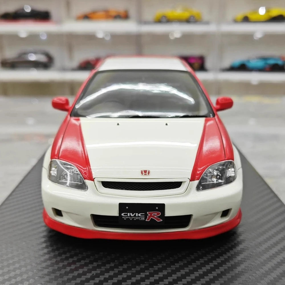 [Ignition] 1:18 Honda 1997 Civic Type R EK9 blanc & rouge voiture miniature Resin