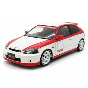 [Ignition] 1:18 Honda 1997 Civic Type R EK9 White & Red Model Car Resin