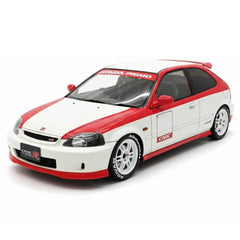[Ignition] 1:18 Honda 1997 Civic Type R EK9 blanc & rouge voiture miniature Resin