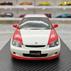 [Ignition] 1:18 Honda 1997 Civic Type R EK9 blanc & rouge voiture miniature Resin