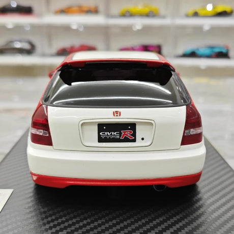 [Ignition] 1:18 Honda 1997 Civic Type R EK9 White & Red Model Car Resin