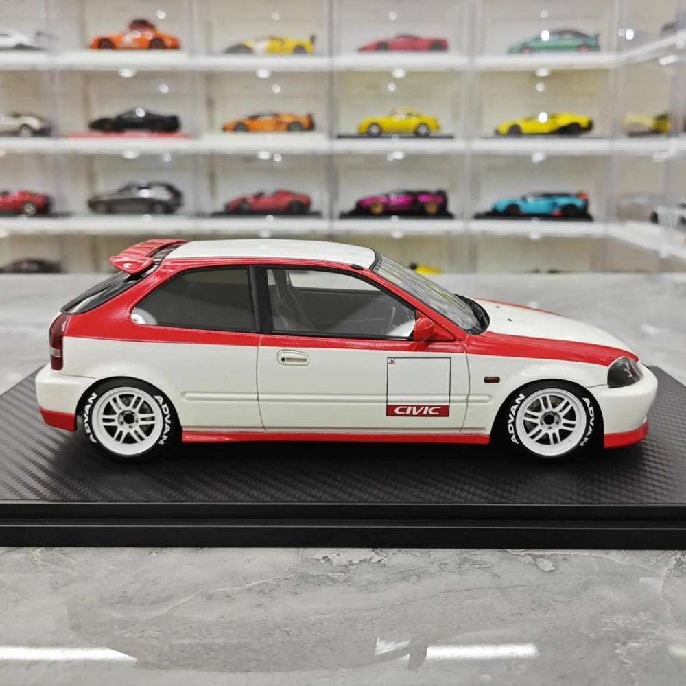[Ignition] 1:18 Honda 1997 Civic Type R EK9 blanc & rouge voiture miniature Resin