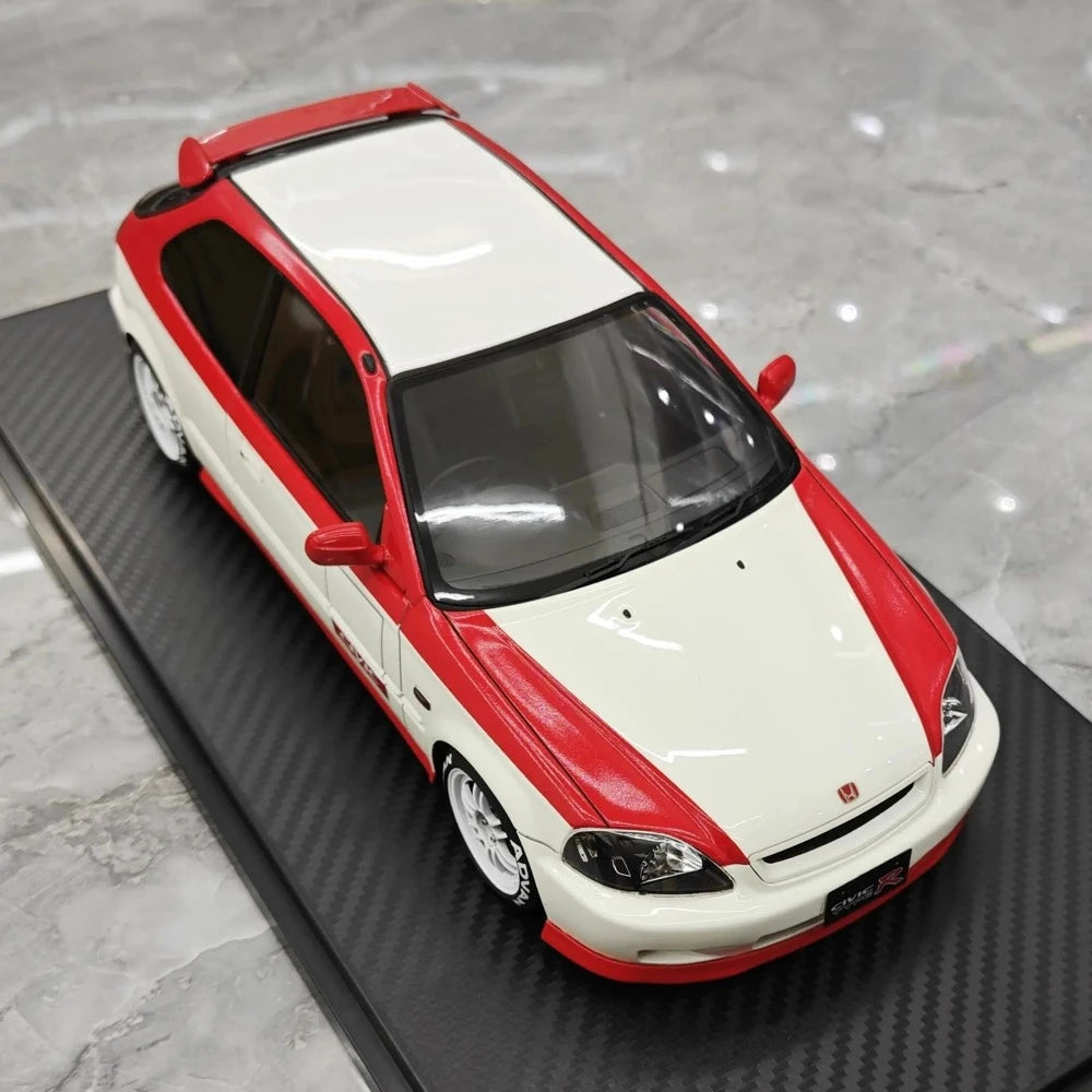 [Ignition] 1:18 Honda 1997 Civic Type R EK9 blanc & rouge voiture miniature Resin