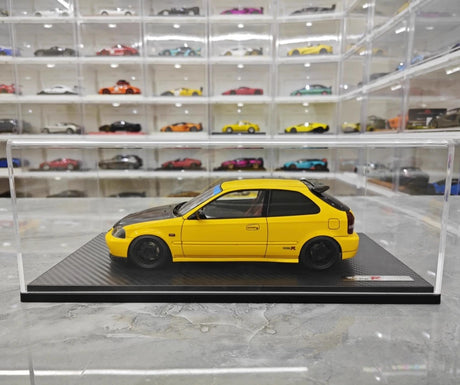 [Ignition] 1:18 Honda 1997 Civic Type R EK9 Yellow & Black Model Car Resin
