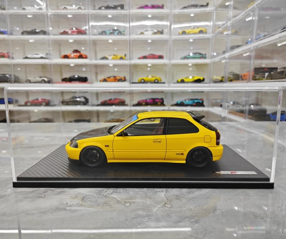[Ignition] 1:18 Honda 1997 Civic Type R EK9 Yellow & Black Model Car Resin