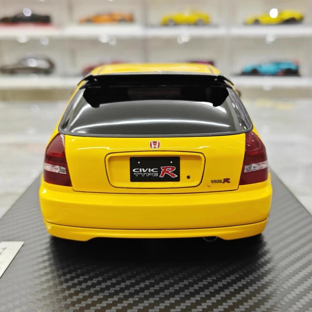 [Ignition] 1:18 Honda 1997 Civic Type R EK9 Yellow & Black Model Car Resin