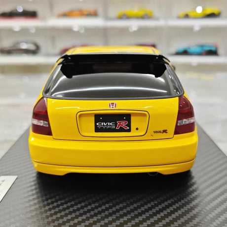 [Ignition] 1:18 Honda 1997 Civic Type R EK9 Yellow & Black Model Car Resin