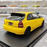 [Ignition] 1:18 Honda 1997 Civic Type R EK9 giallo & nero modellino di auto resina