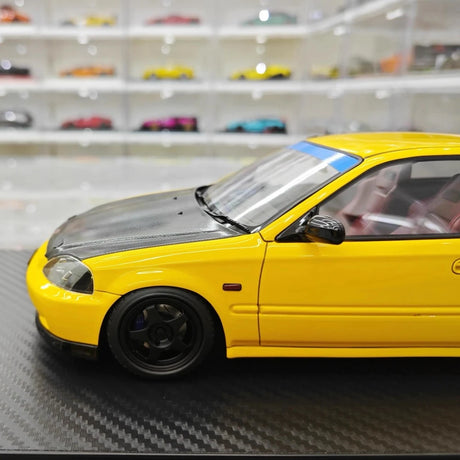 [Ignition] 1:18 Honda 1997 Civic Type R EK9 Yellow & Black Model Car Resin