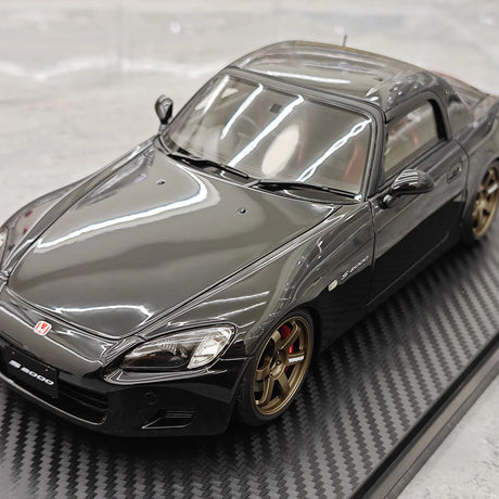 إشعال Honda 2000 S2000 (AP1) 1:18 الأسود – راتنج نموذجي قابل للجمع