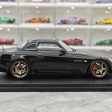 إشعال Honda 2000 S2000 (AP1) 1:18 الأسود – راتنج نموذجي قابل للجمع