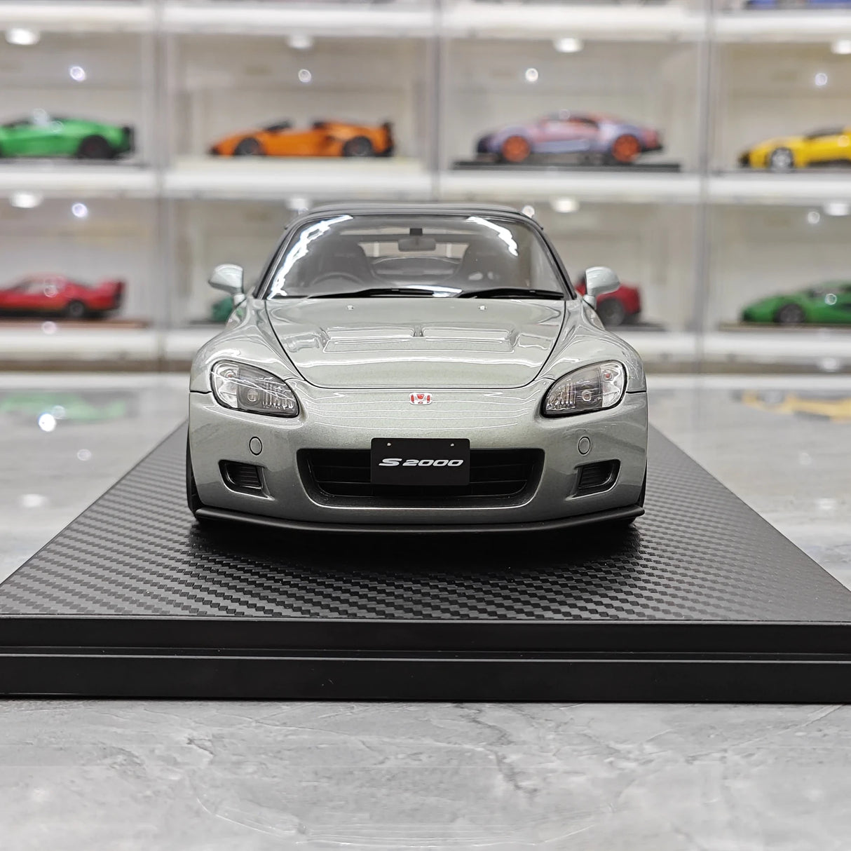 Sytytys Honda 2000 S2000 (AP1) Gun Metallic 1:18 – keräilyhartsimalli