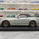 Sytytys Honda 2000 S2000 (AP1) Gun Metallic 1:18 – keräilyhartsimalli