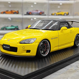 Ignition Honda 2000 S2000 (AP1) Giallo 1:18 – Resina modello in resina collezionabile