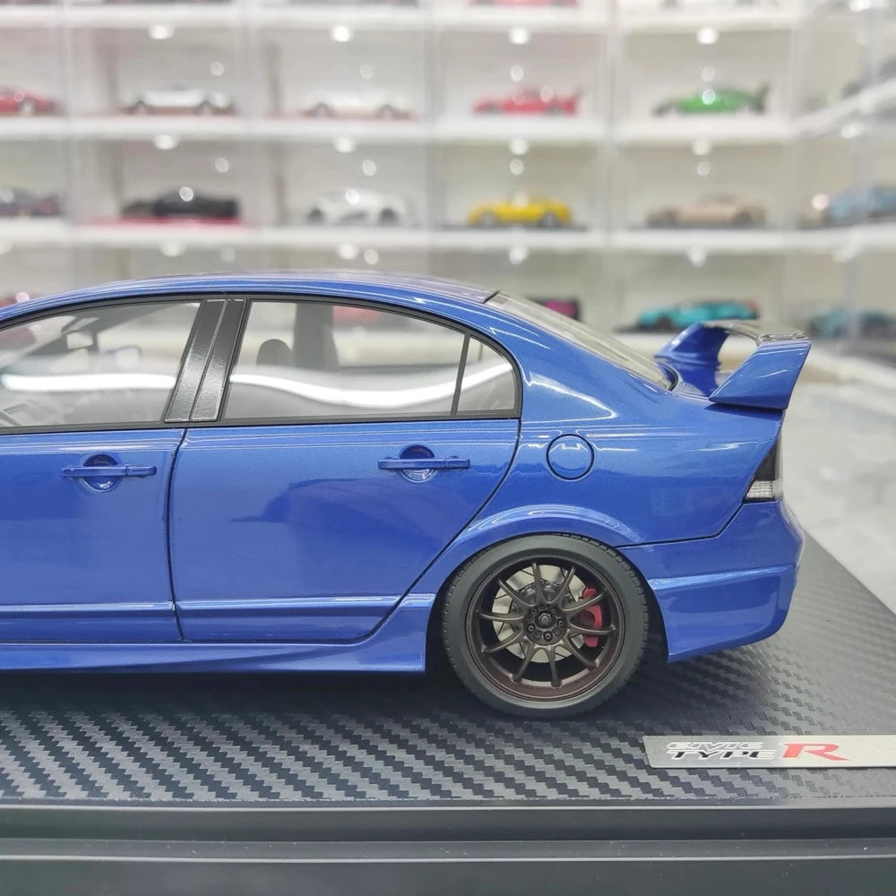 [Ignition] 1:18 Honda 2007 Civic Type R FD2 JDM blu modellino di auto resina