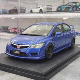 [Ignition] 1:18 Honda 2007 Civic Type R FD2 JDM Blue Model Car Resin