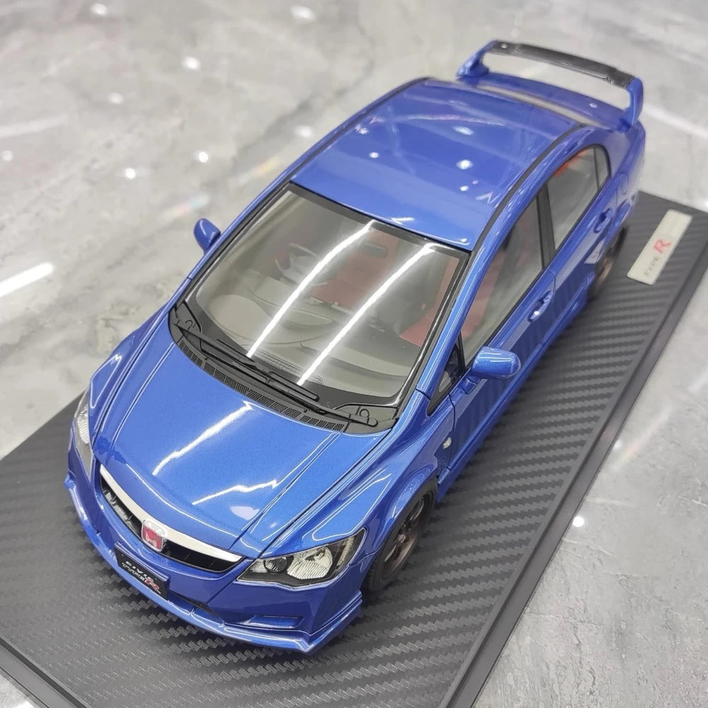[Ignition] 1:18 Honda 2007 Civic Type R FD2 JDM blu modellino di auto resina