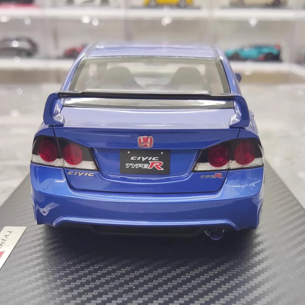 [Ignition] 1:18 Honda 2007 Civic Type R FD2 JDM blu modellino di auto resina