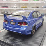[Ignition] 1:18 Honda 2007 Civic Type R FD2 JDM Blue Model Car Resin