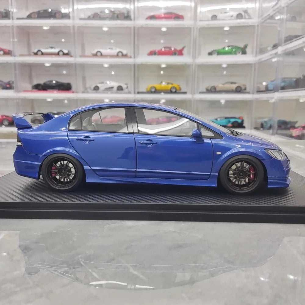 [Ignition] 1:18 Honda 2007 Civic Type R FD2 JDM blu modellino di auto resina
