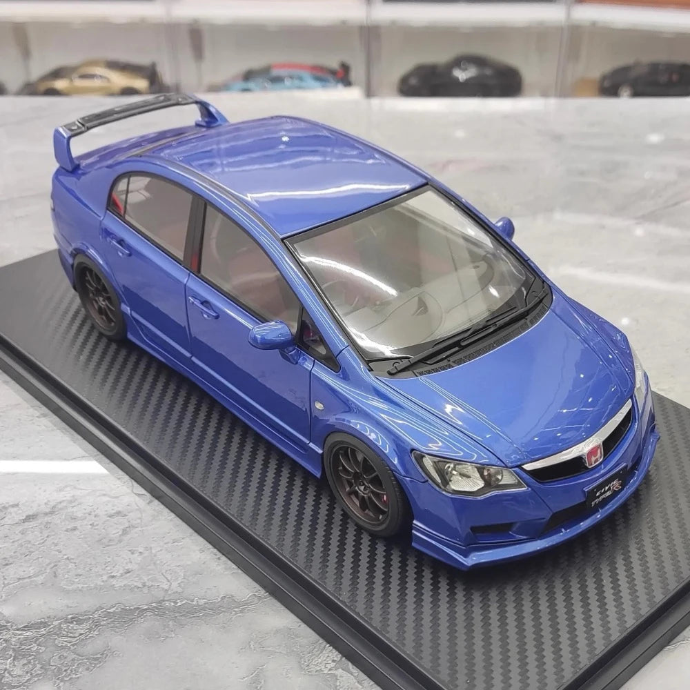 [Ignition] 1:18 Honda 2007 Civic Type R FD2 JDM blu modellino di auto resina