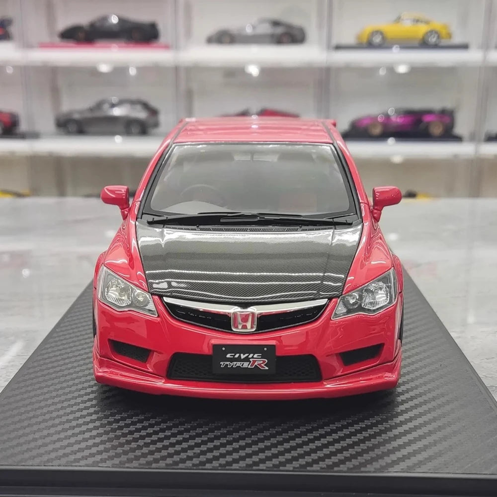 [Ignition] 1:18 Honda 2007 Civic Type R FD2 JDM Red & Black Model Car Resin