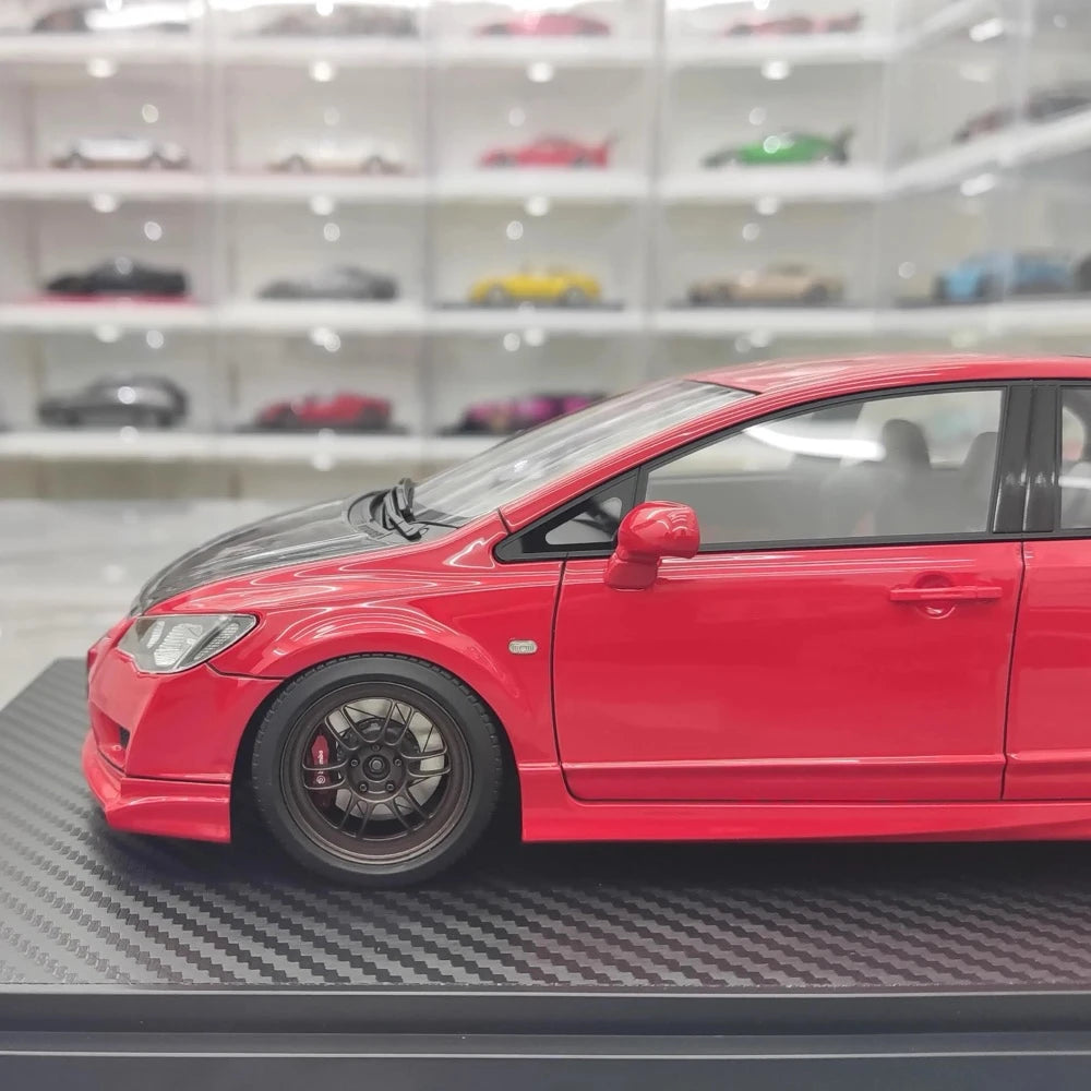 [Ignition] 1:18 Honda 2007 Civic Type R FD2 JDM Red & Black Model Car Resin