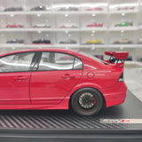 [Ignition] 1:18 Honda 2007 Civic Type R FD2 JDM Red & Black Model Car Resin