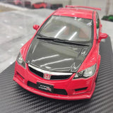 [Ignition] 1:18 Honda 2007 Civic Type R FD2 JDM Red & Black Model Car Resin