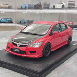 [Ignition] 1:18 Honda 2007 Civic Type R FD2 JDM Red & Black Model Car Resin