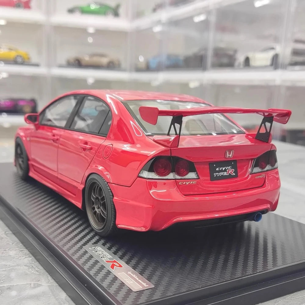[Ignition] 1:18 Honda 2007 Civic Type R FD2 JDM Red & Black Model Car Resin