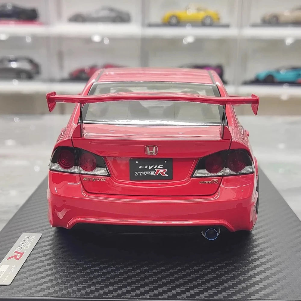 [Ignition] 1:18 Honda 2007 Civic Type R FD2 JDM Red & Black Model Car Resin