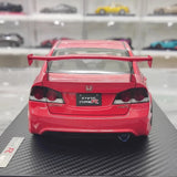 [Ignition] 1:18 Honda 2007 Civic Type R FD2 JDM Red & Black Model Car Resin