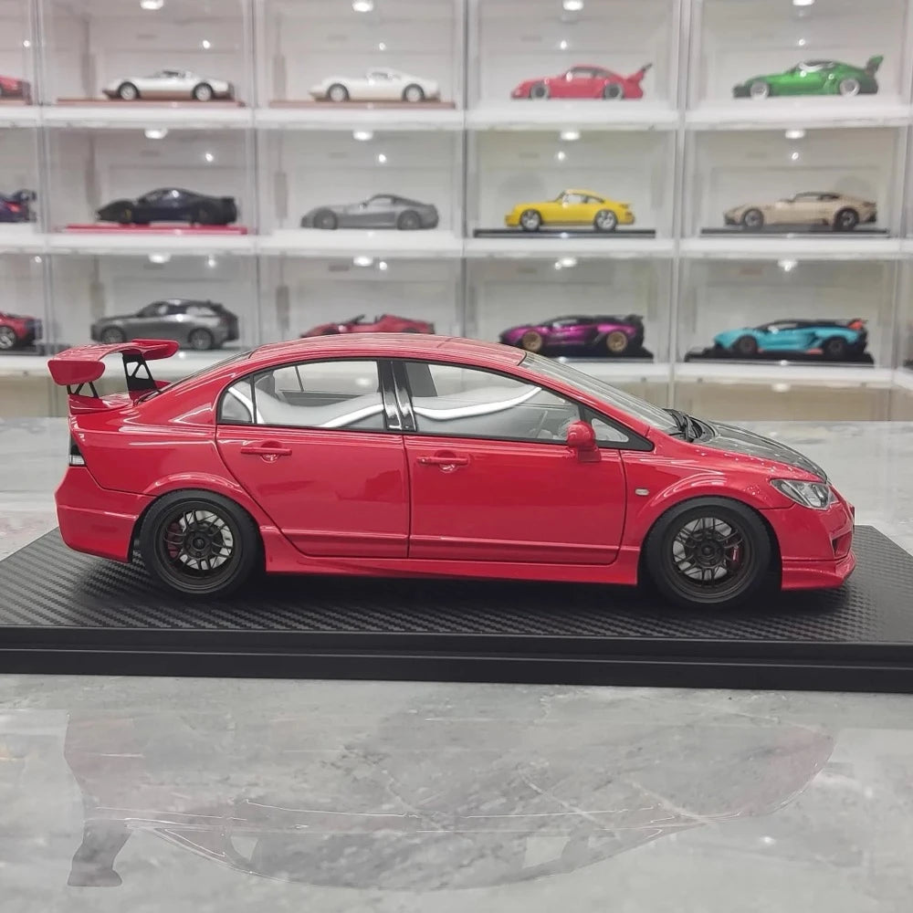 [Ignition] 1:18 Honda 2007 Civic Type R FD2 JDM Red & Black Model Car Resin
