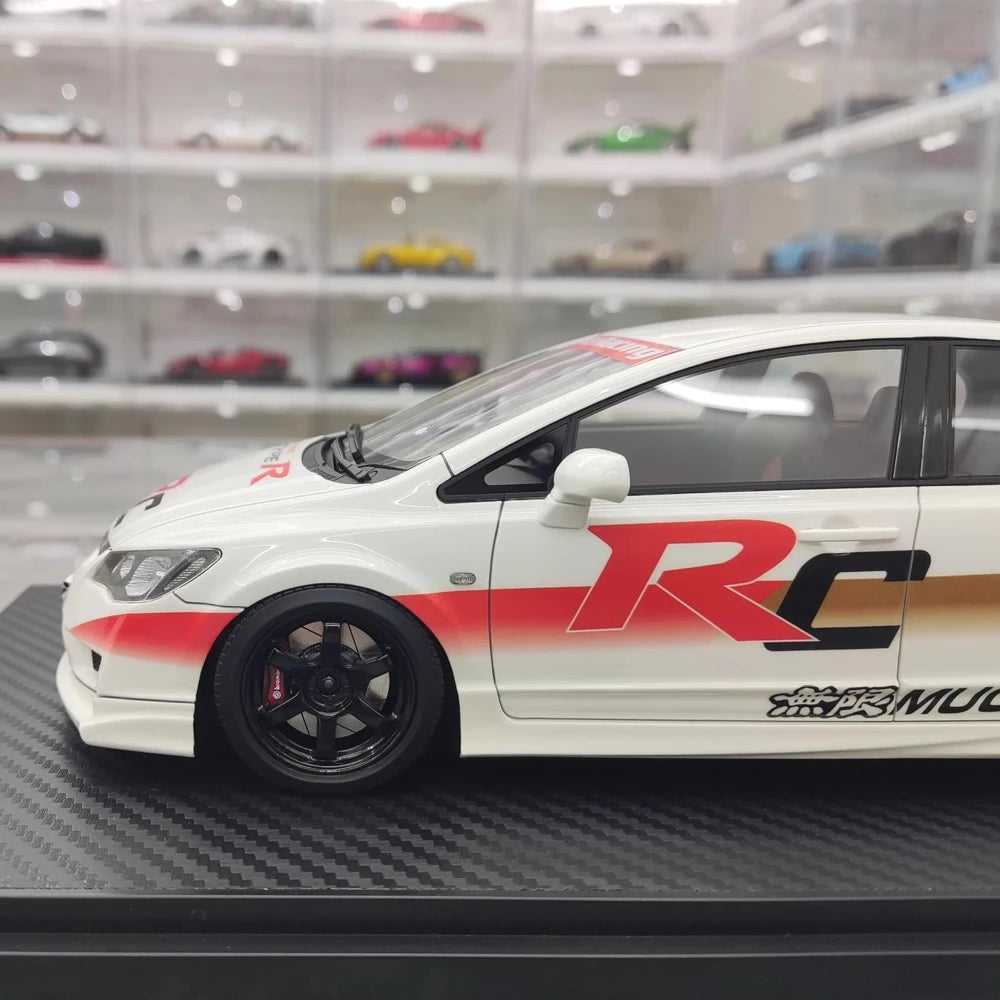 [Ignition] 1:18 Honda 2007 Civic Type R FD2 JDM White Model Car Resin